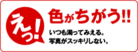 色のきれいさがちがう
